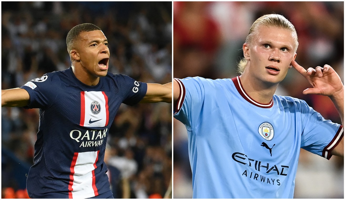 mbappe haaland psg city