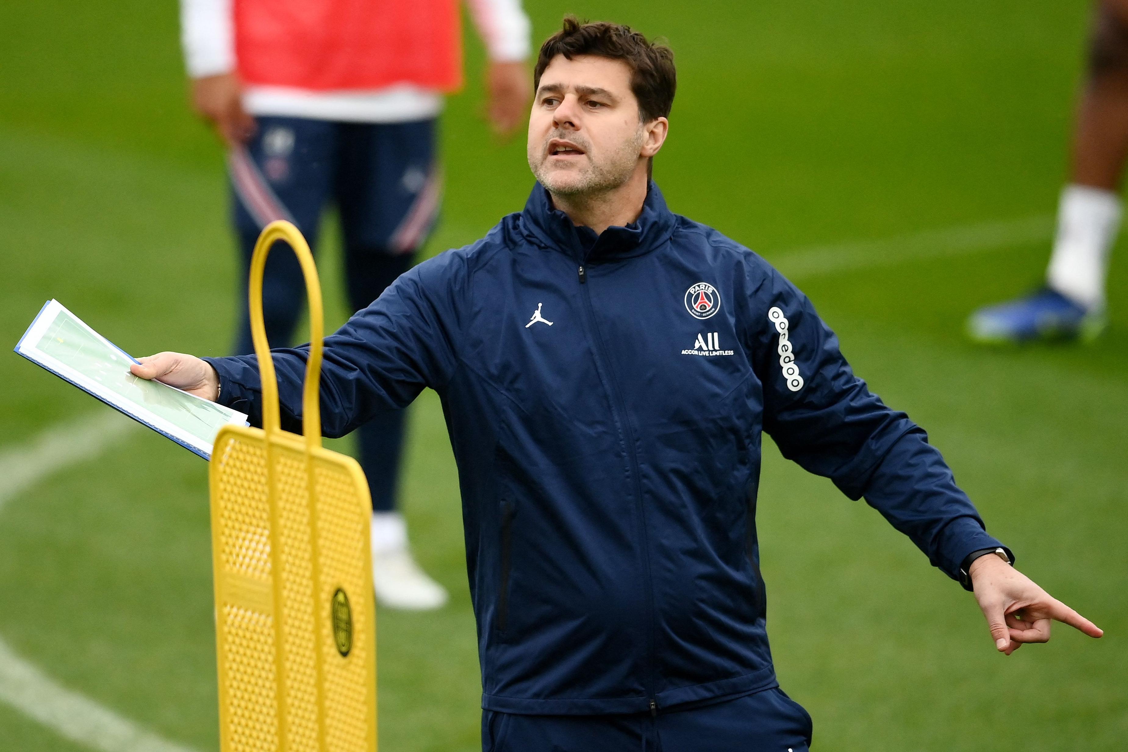 mauricio pochettino psg training mauricio pochettino psg training