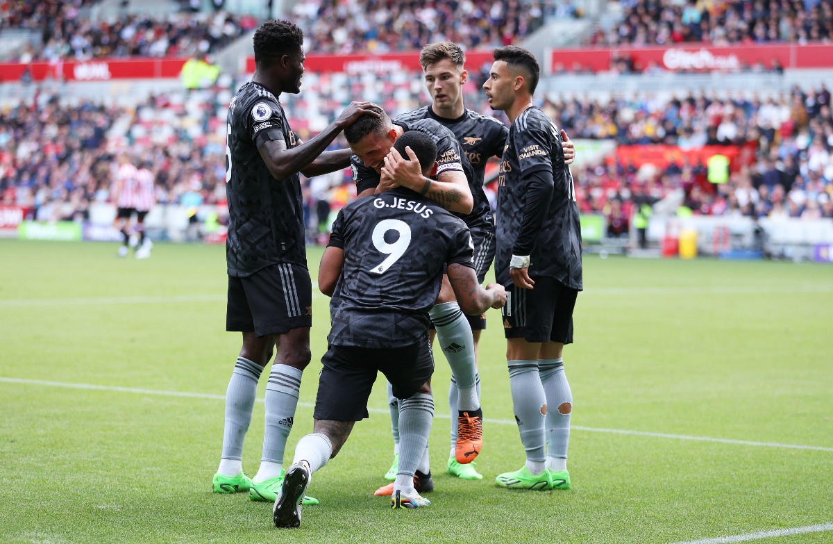 partey jesus xhaka tierney martinelli arsenal