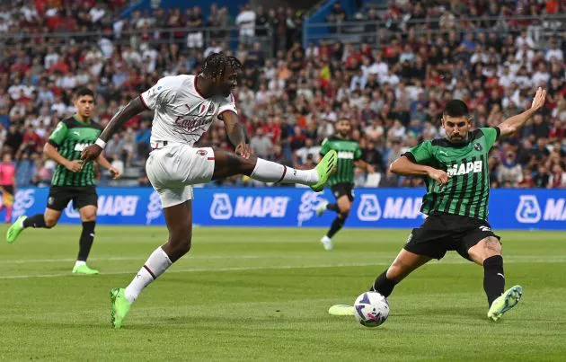 rafael leao ac milan sassuolo
