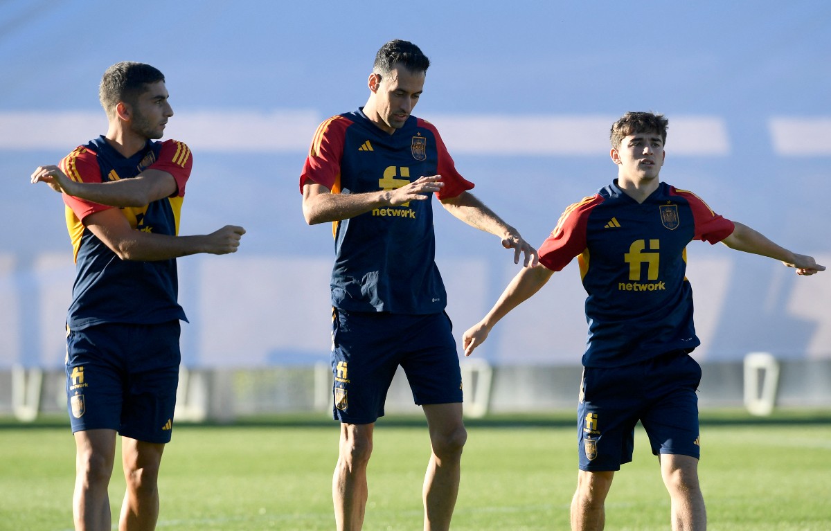 torres busquets spain training