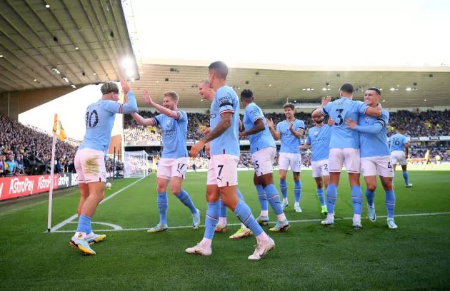 wolves 0-3 man city grealish de bruyne