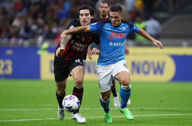 AC Milan Napoli Sandro Tonali