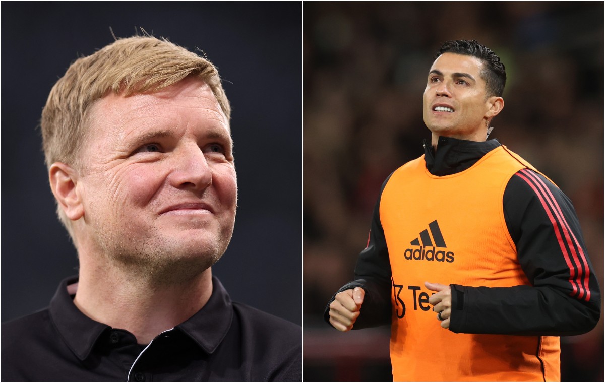 Eddie Howe and Cristiano Ronaldo