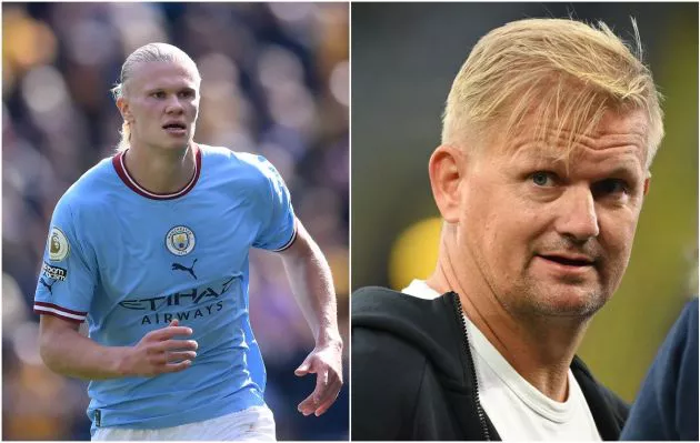 Erling Haaland and Alf-Inge Haaland