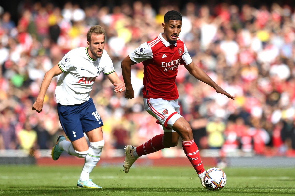 Kane Saliba Spurs Arsenal
