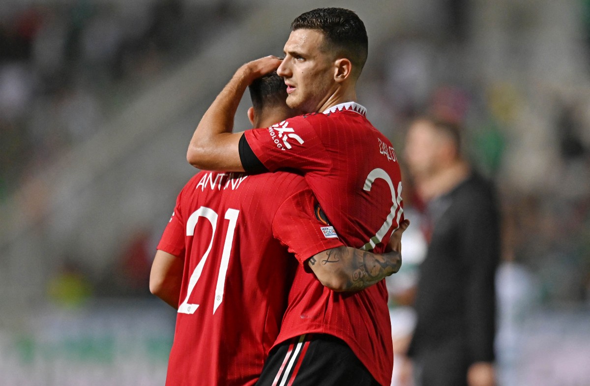 Man United Antony and Dalot