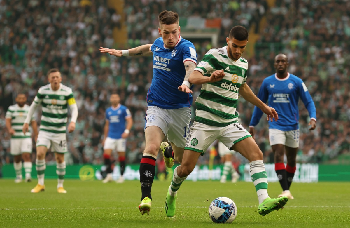 Ryan Kent Rangers vs Celtic Old Firm