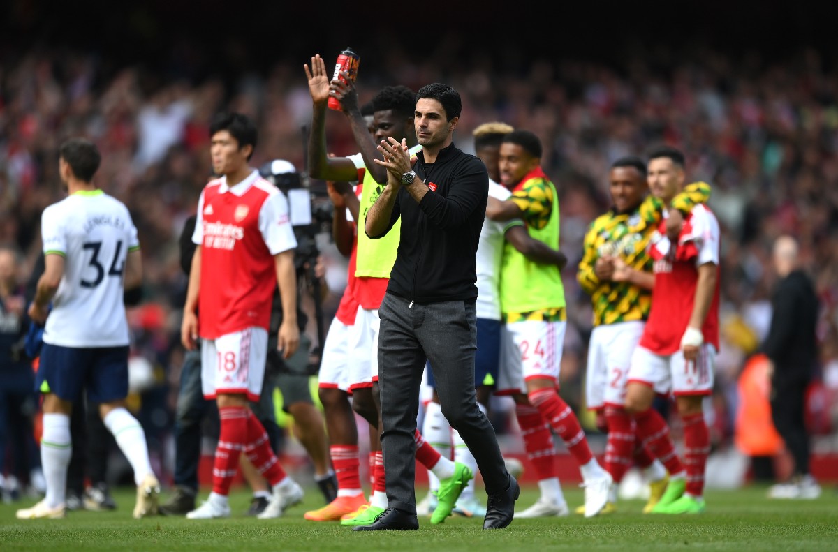 arsenal 3-1 tottenham arteta and players