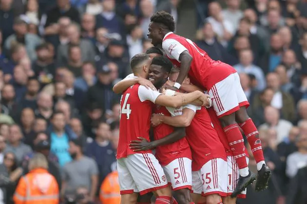 arsenal 3-1 tottenham hotspur 2022 saka partey