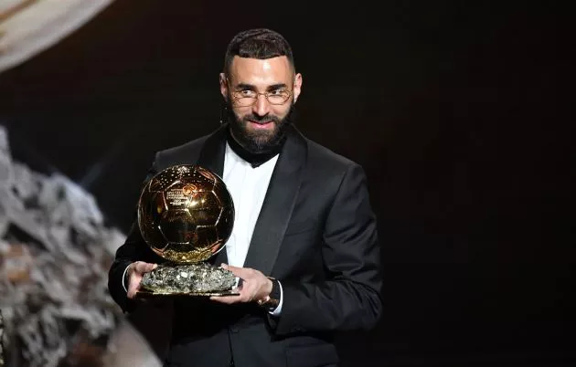 benzema ballon d'or ceremony