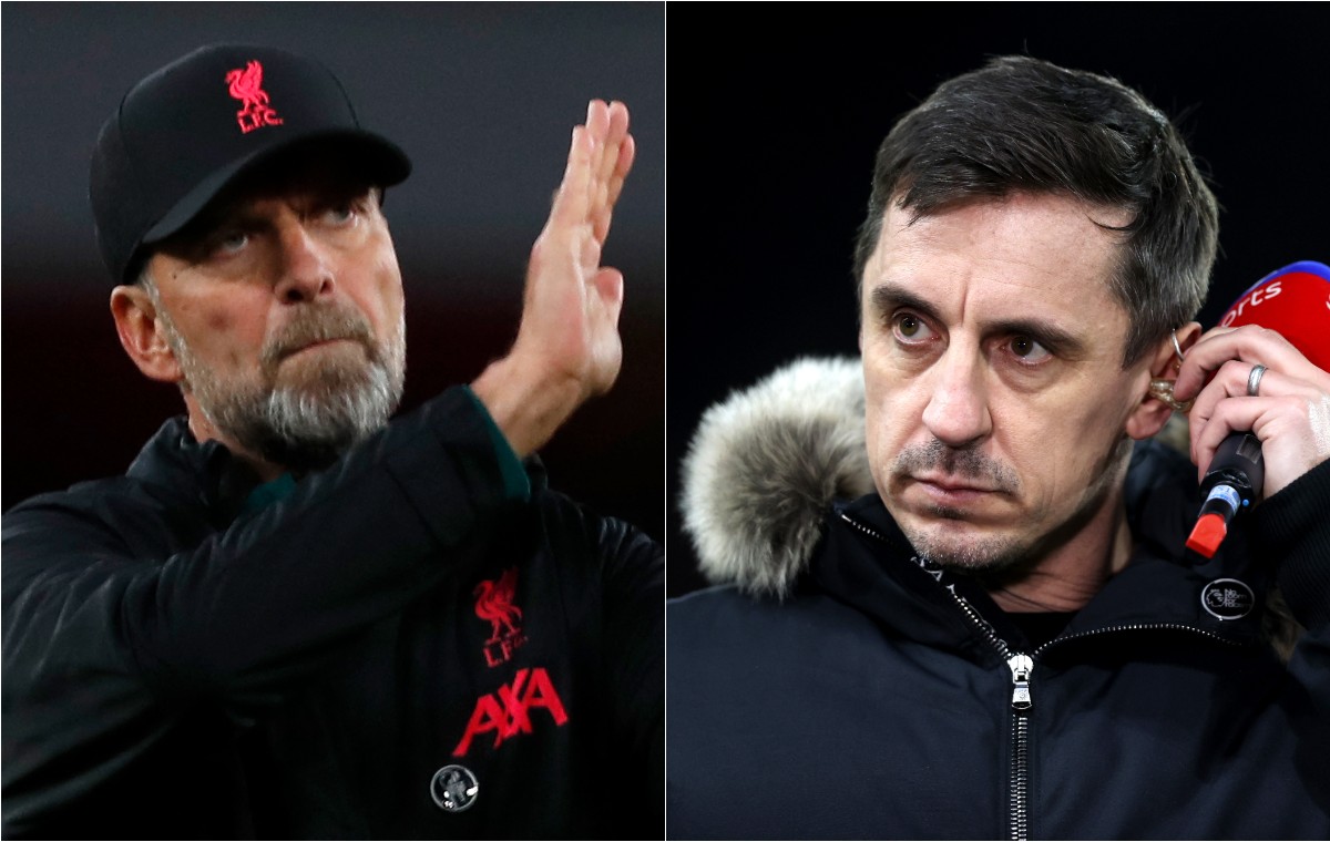 jurgen klopp gary neville liverpool man united