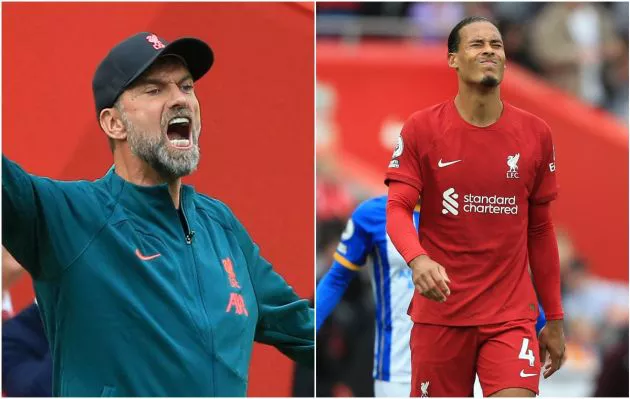 klopp van dijk liverpool 2022-23