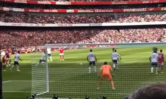 partey goal from stands