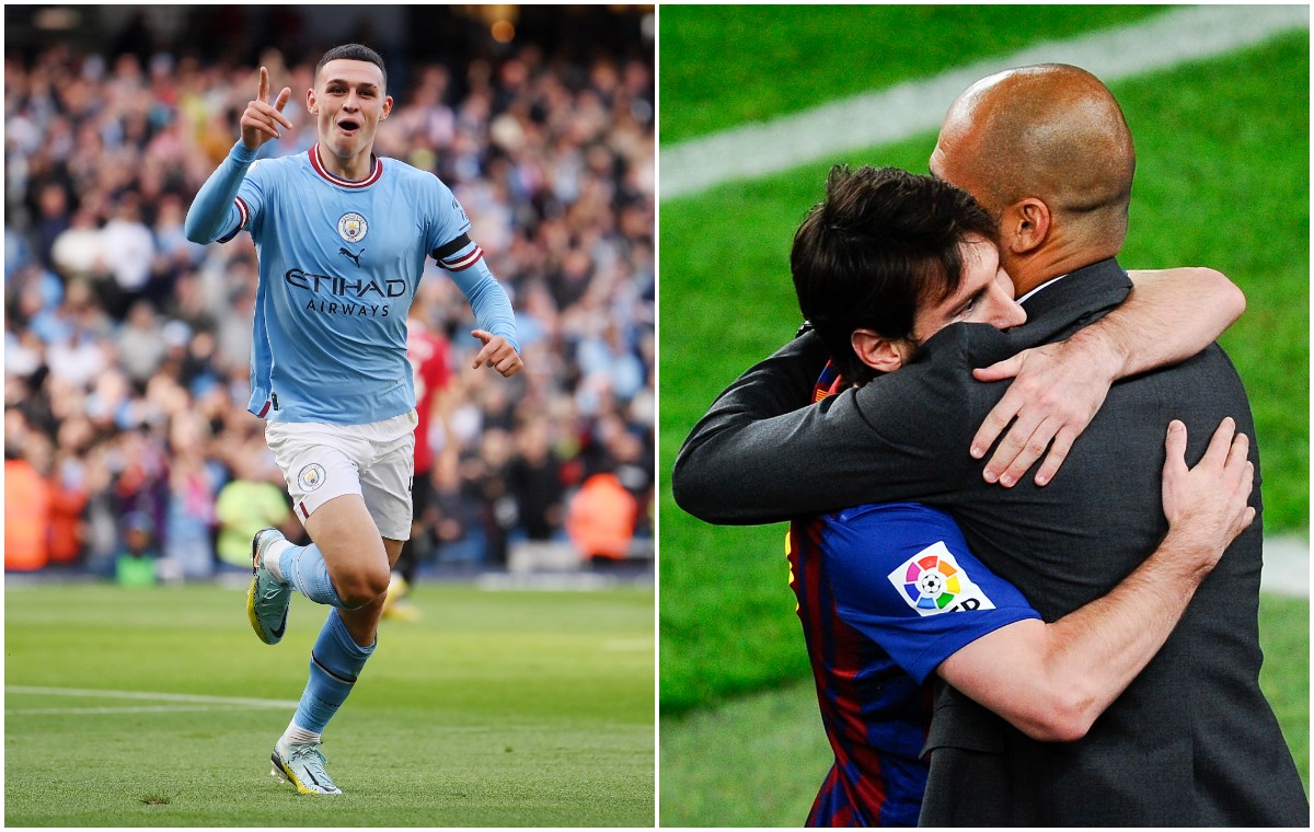 phil foden lionel messi pep guardiola