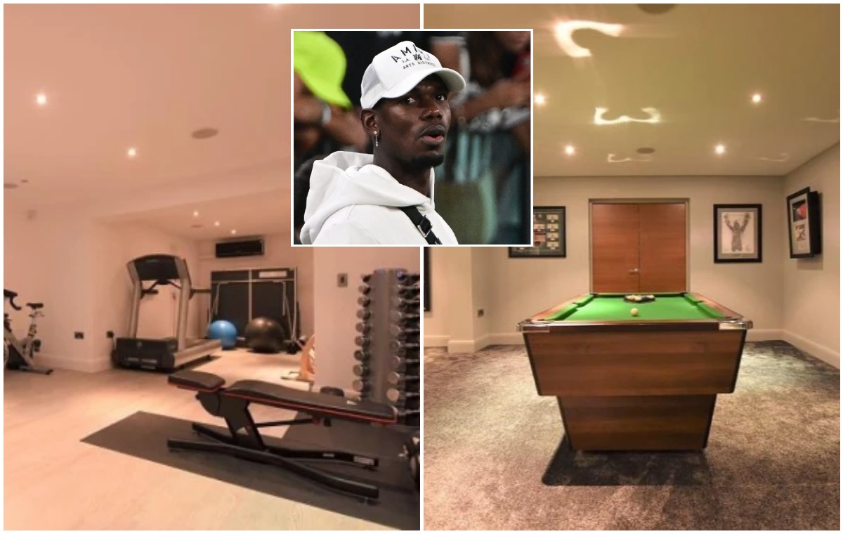 pogba house pool table gym