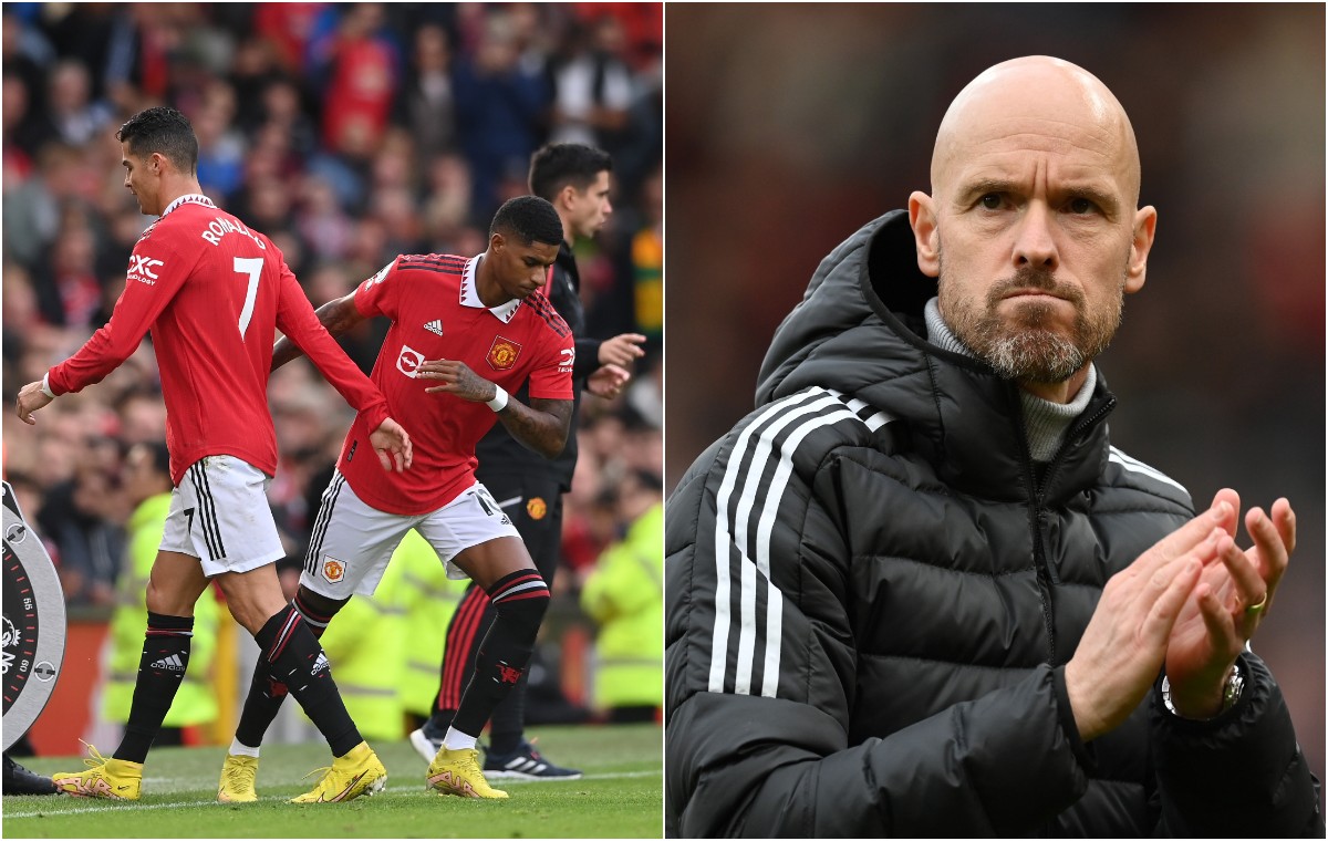 ronaldo rashford erik ten hag