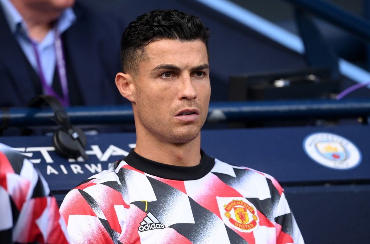 ronaldo united bench vs city