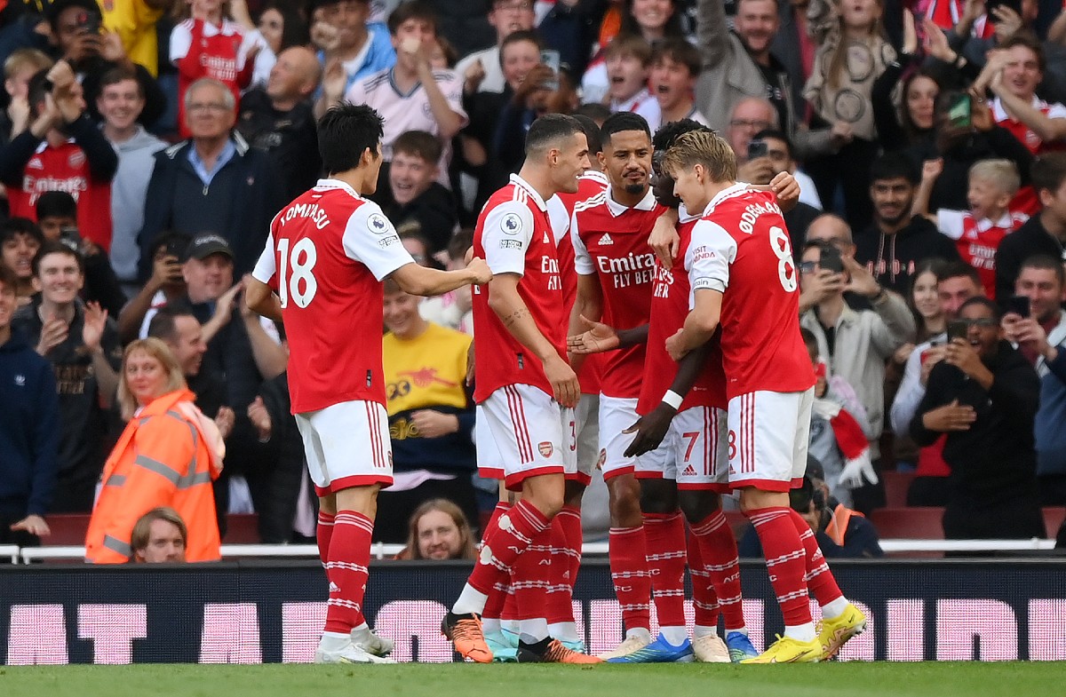 tomiyasu xhaka saliba odegaard arsenal