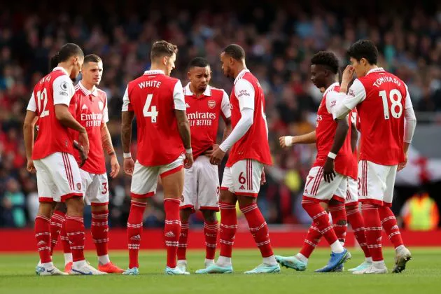 Arsenal 5-0 Nottingham Forest Jesus White Tomiyasu Xhaka Saliba Gabriel Magalhaes