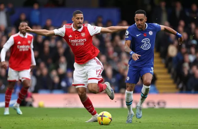 Chelsea Arsenal Saliba Aubameyang
