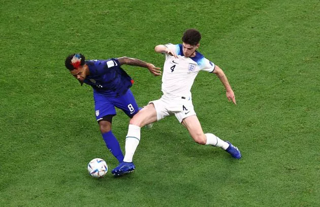 England Declan Rice vs USA