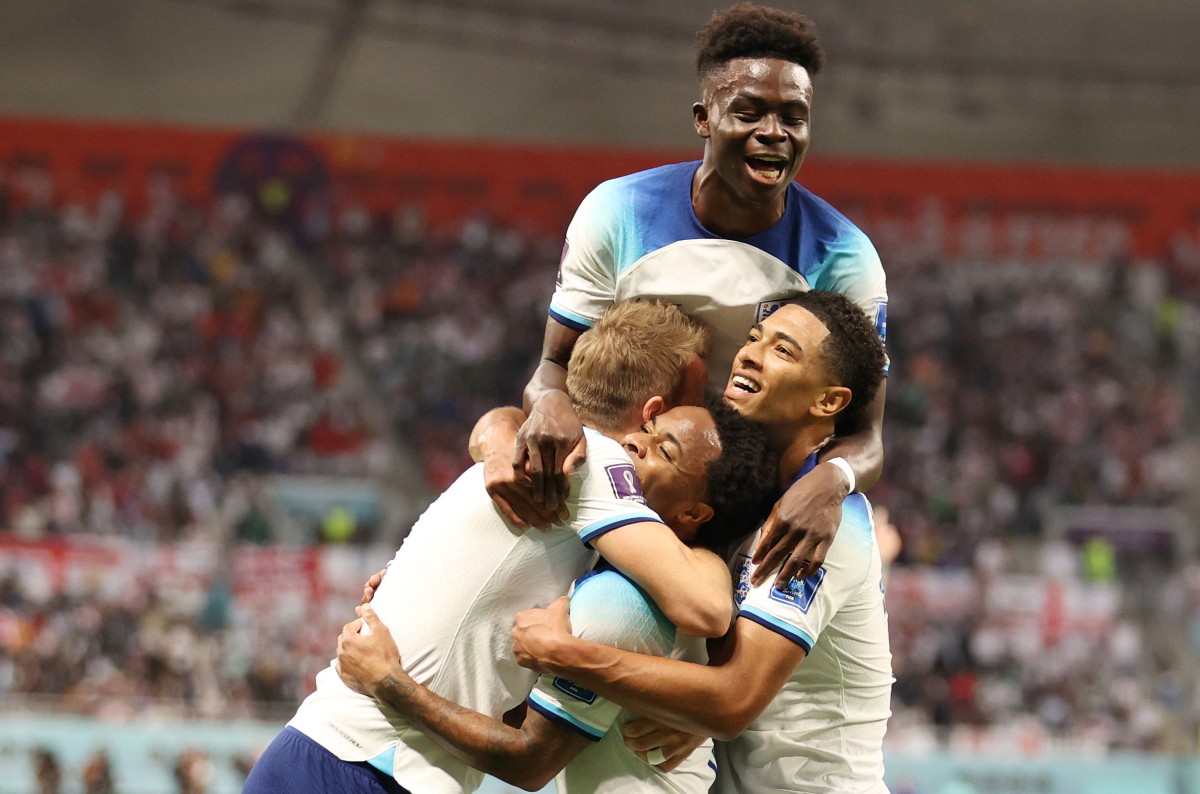 England vs Iran Saka Bellingham Kane Sterling