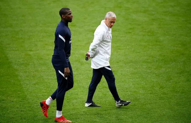 France training Pogba Deschamps