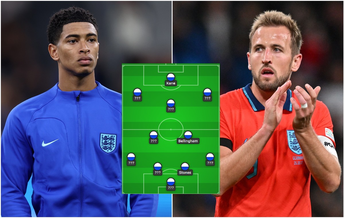 bellingham and kane england line up