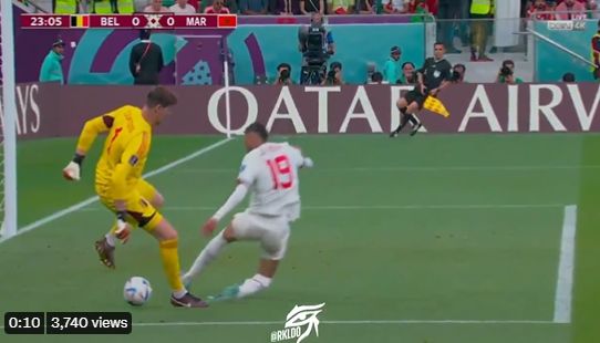 courtois skill footwork