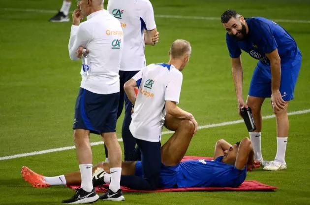 france training varane benzema