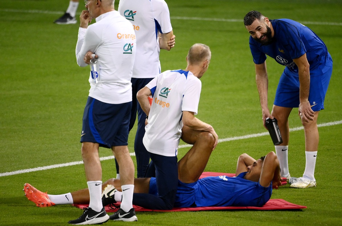 france training varane benzema