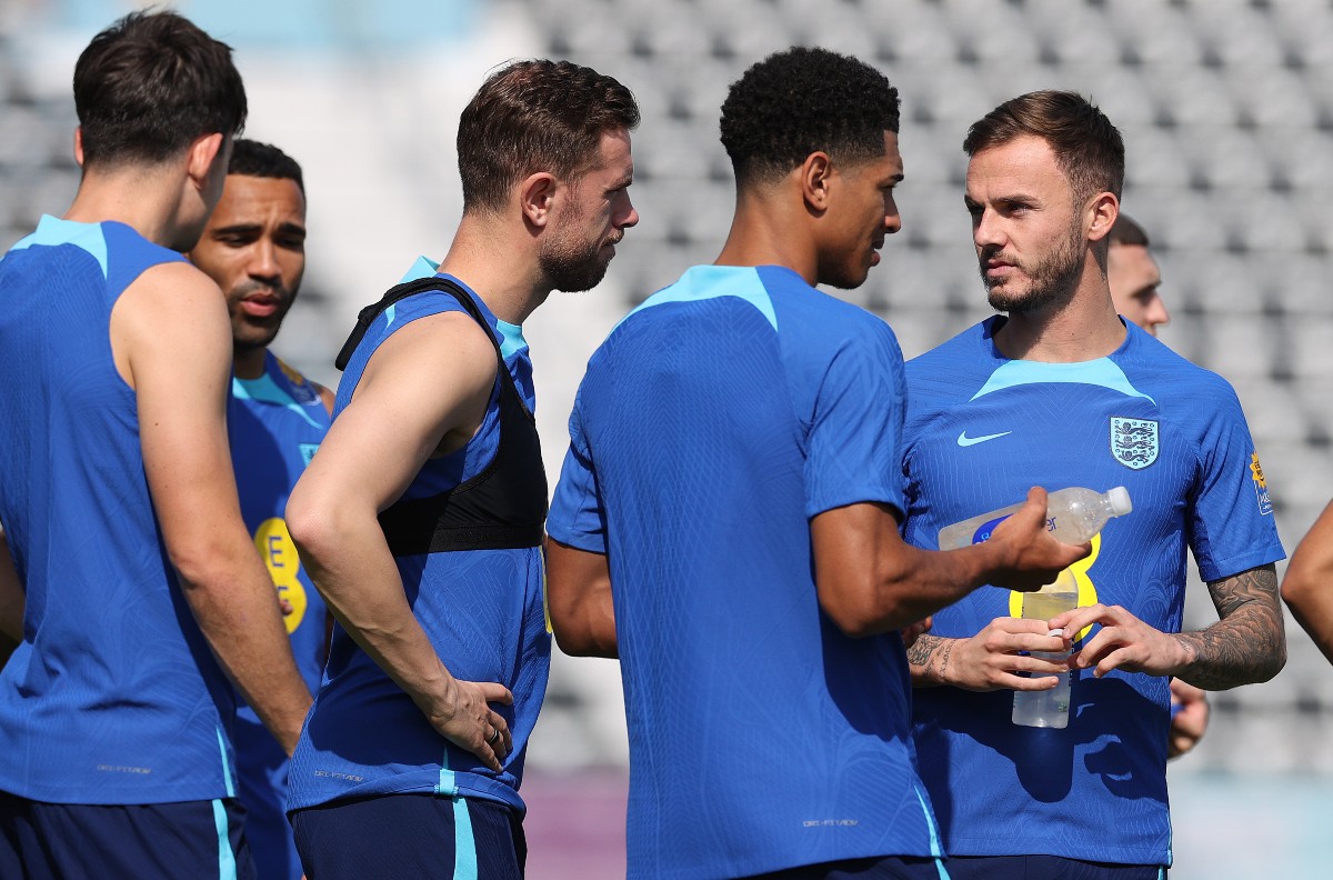 henderson bellingham maddison england training