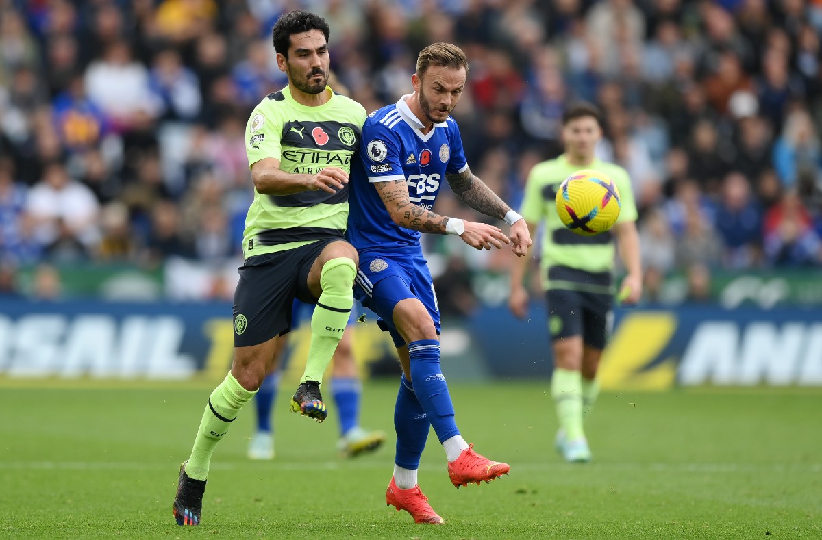 leicester man city gundogan maddison