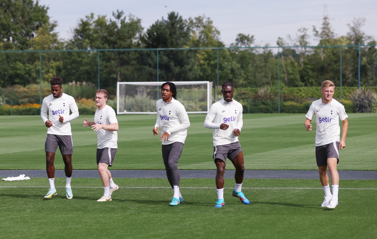 spence in spurs training