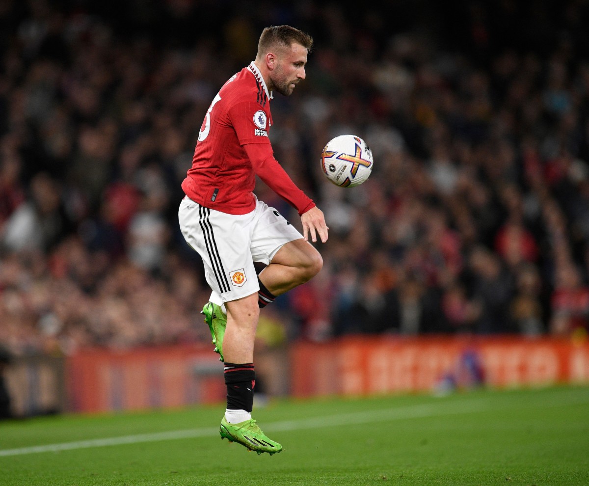 spurs man united luke shaw 2022