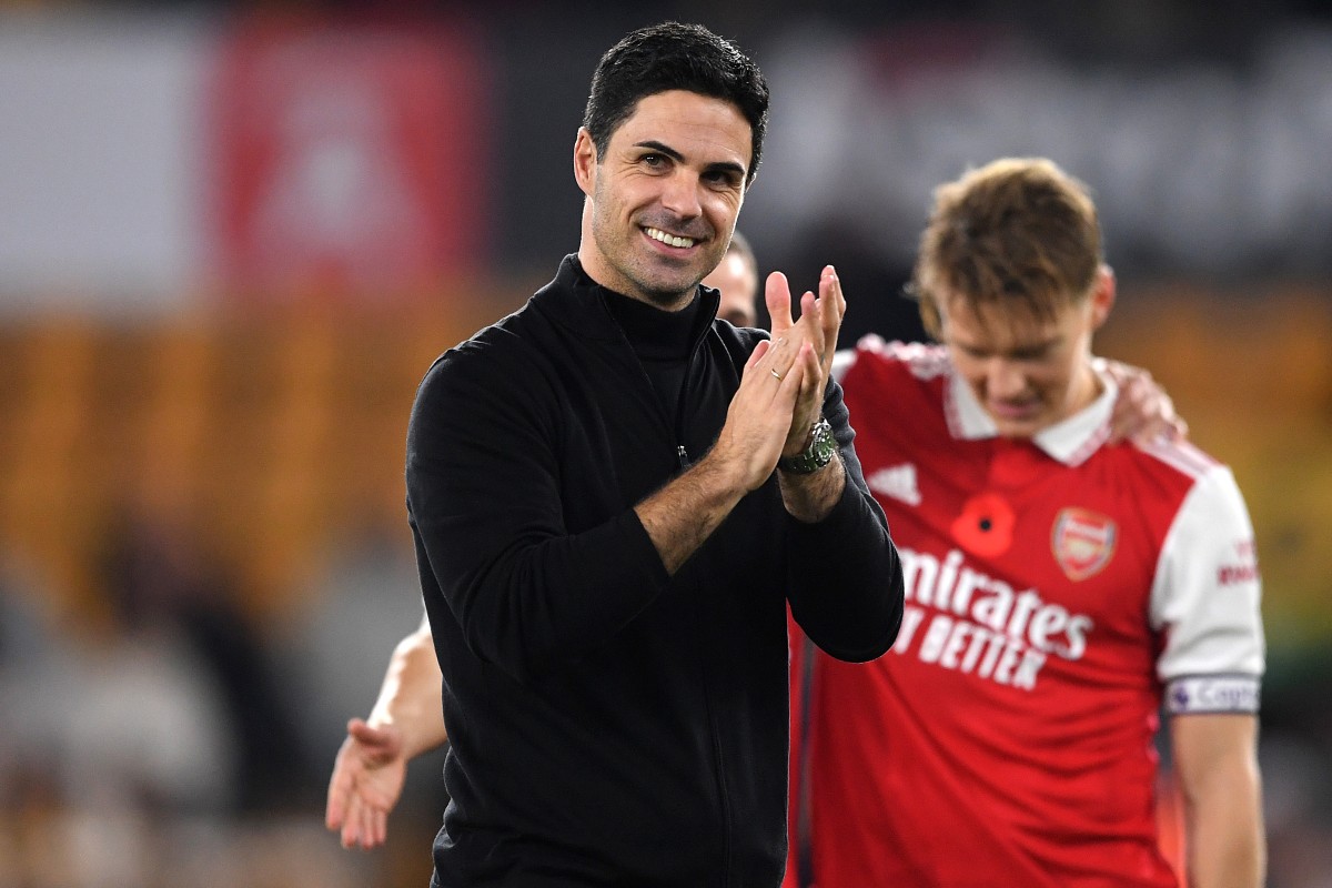 wolves 0-2 arsenal arteta odegaard