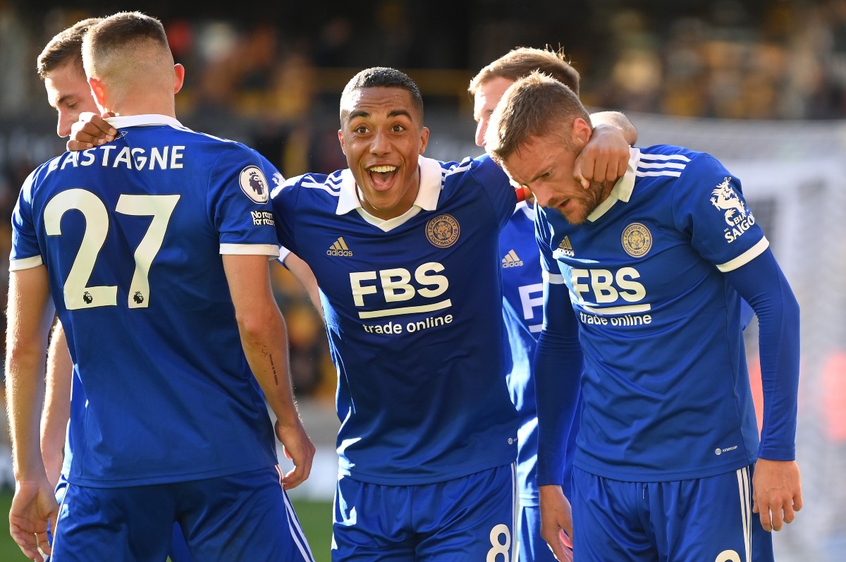 wolves leicester tielemans vardy