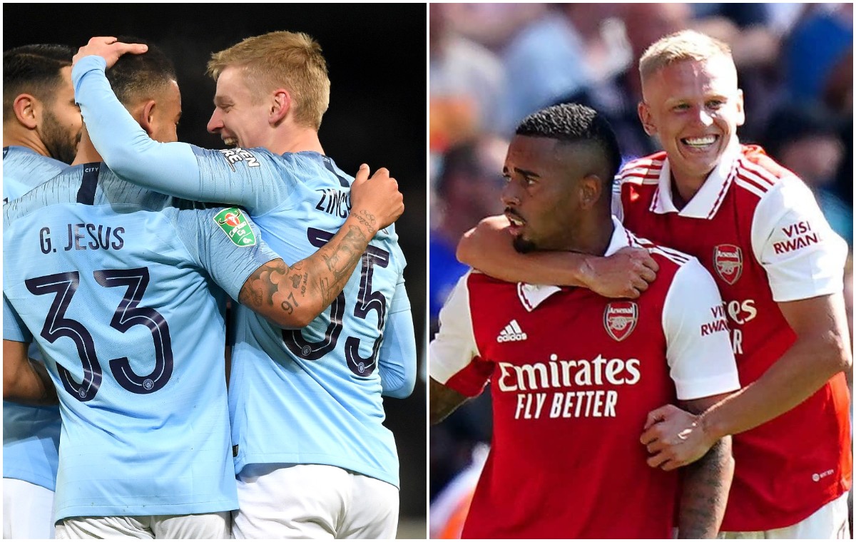 zinchenko jesus man city and arsenal
