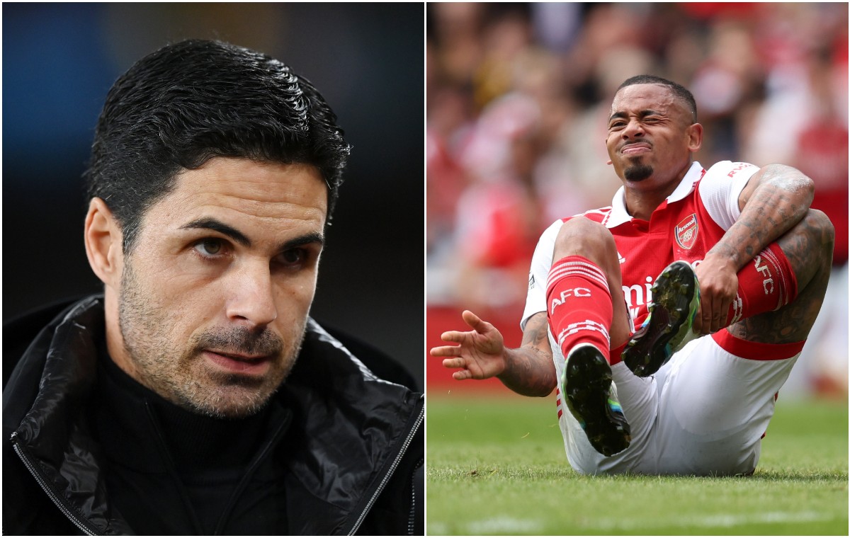 Arsenal Mikel Arteta and Gabriel Jesus