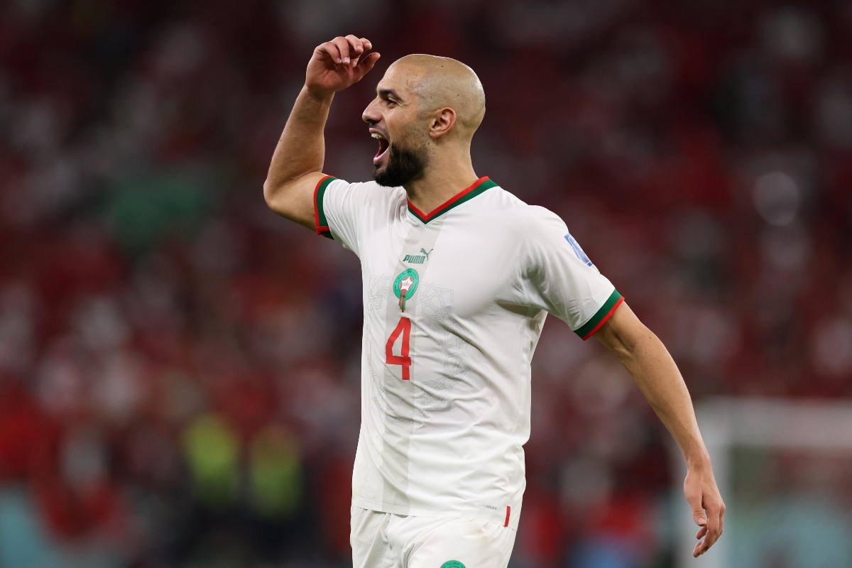 Belgium Morocco Sofyan Amrabat Belgium Morocco Sofyan Amrabat