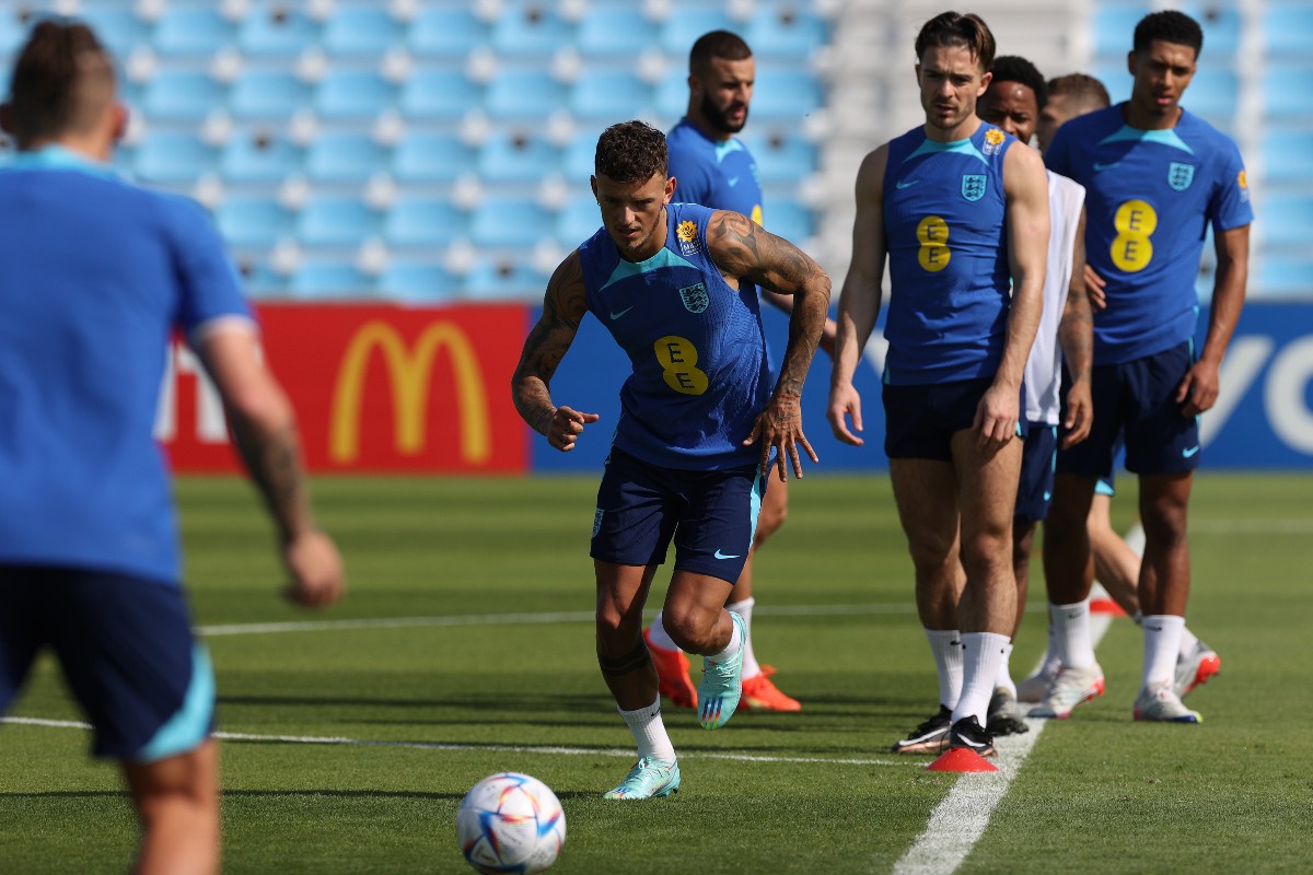 Ben White England training session