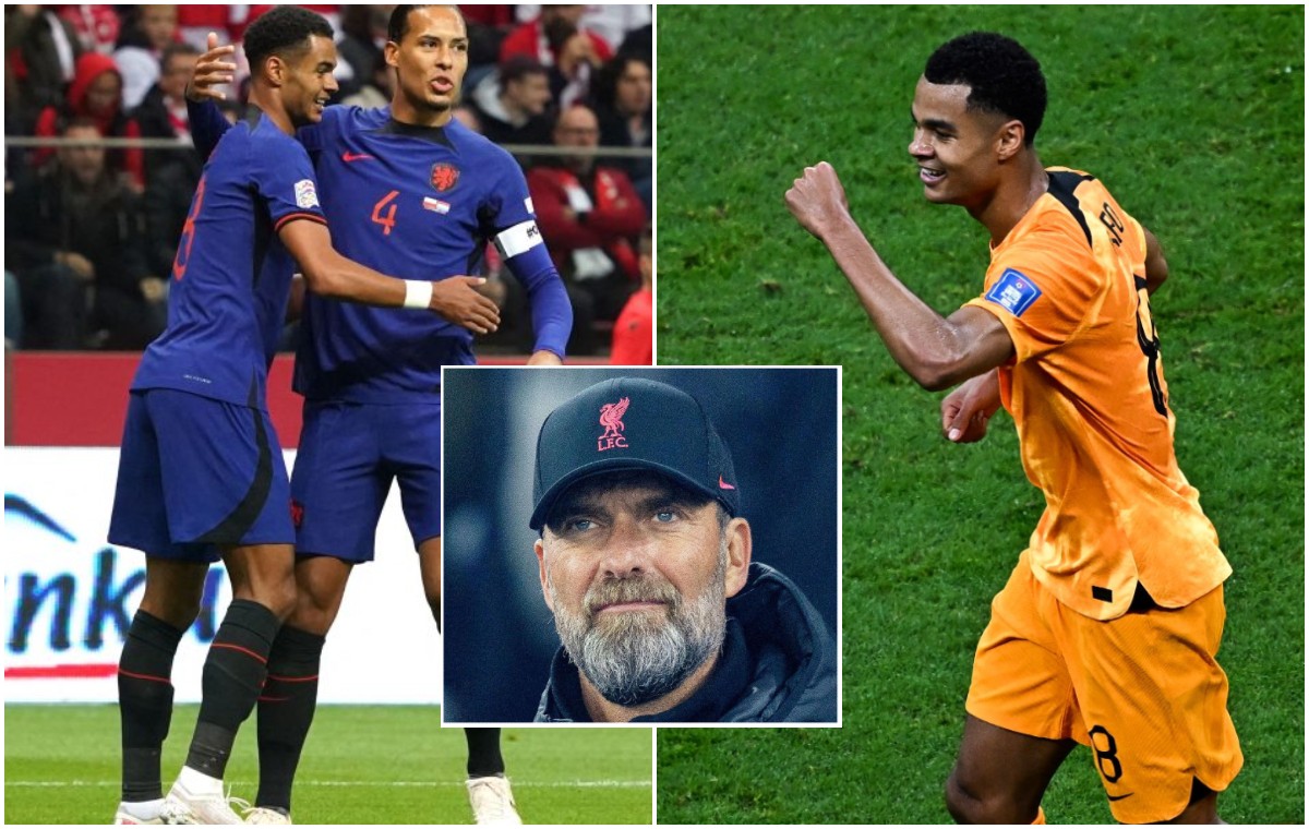 Cody Gakpo Jurgen Klopp Virgil van Dijk