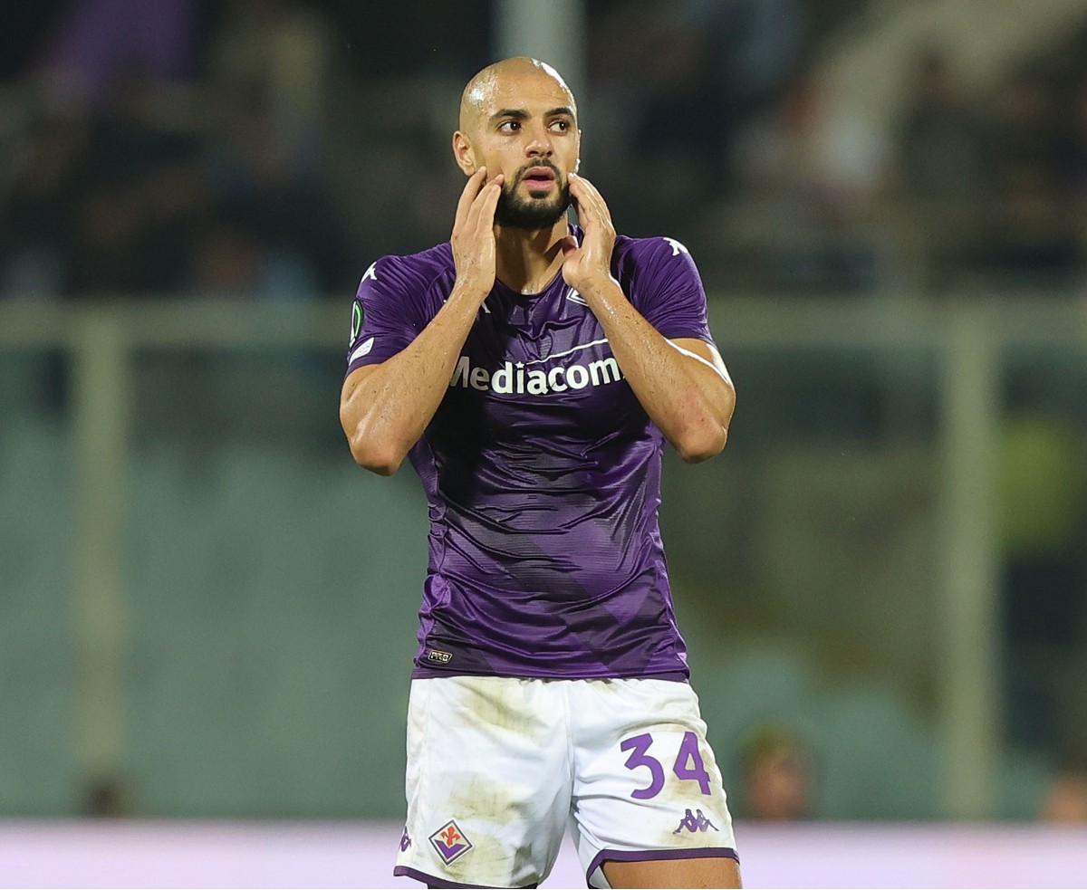 Fiorentina midfielder Sofyan Amrabat