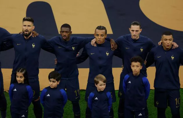 giroud dembele kounde rabiot mbappe