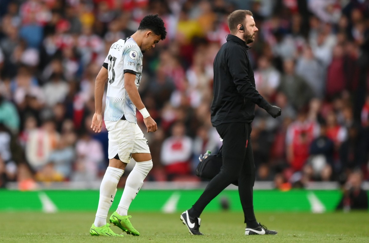 luis diaz liverpool injury vs arsenal