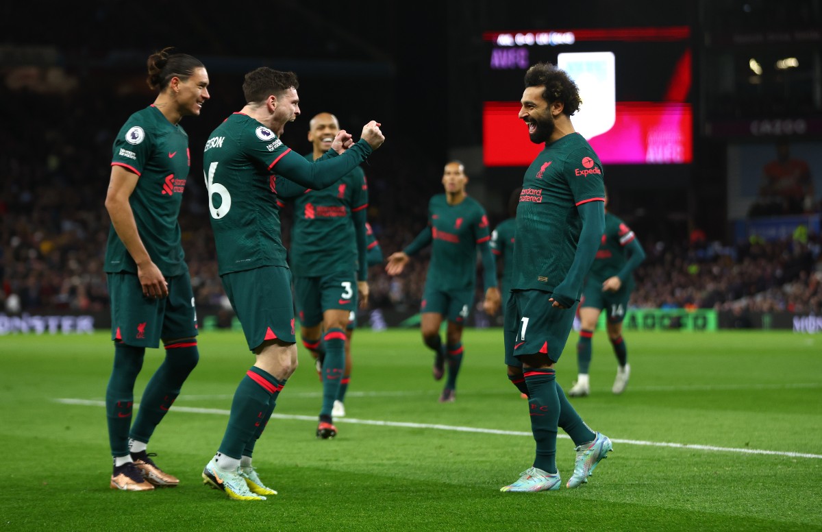 nunez robertson salah liverpool aston villa