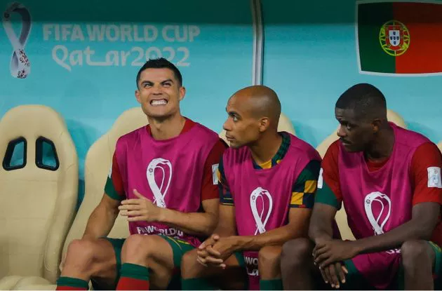 ronaldo bench portugal 2022