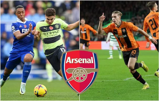 tielemans mudryk arsenal image