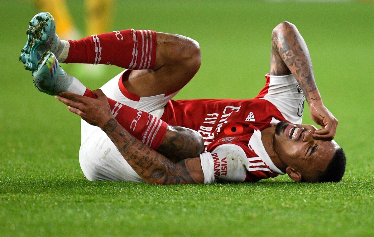 wolves arsenal gabriel jesus injured